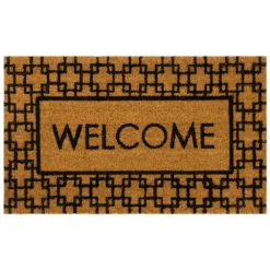 Mohawk® Home Century Fret ''Welcome'' Coir Doormat - 18'' X 30''
