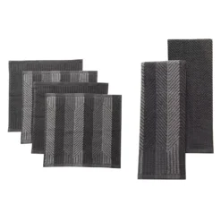 Food Network™ Striped Kitchen Towel & Dishcloth Multi-Pack