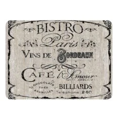 "Bistro Paris" Neoprene Kitchen Mat - 22" X 31"