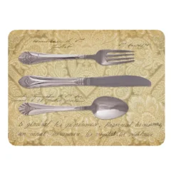 Fork, Spoon & Knife Neoprene Kitchen Mat - 22" X 31"