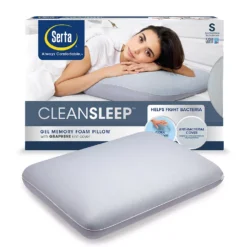 Serta® Clean Sleep Antimicrobial Gel Memory Foam Pillow