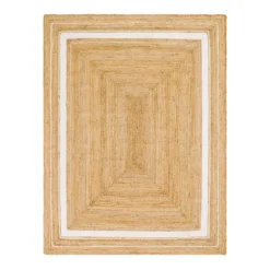 Unique Loom Gujarat Braided Jute Blend Rug