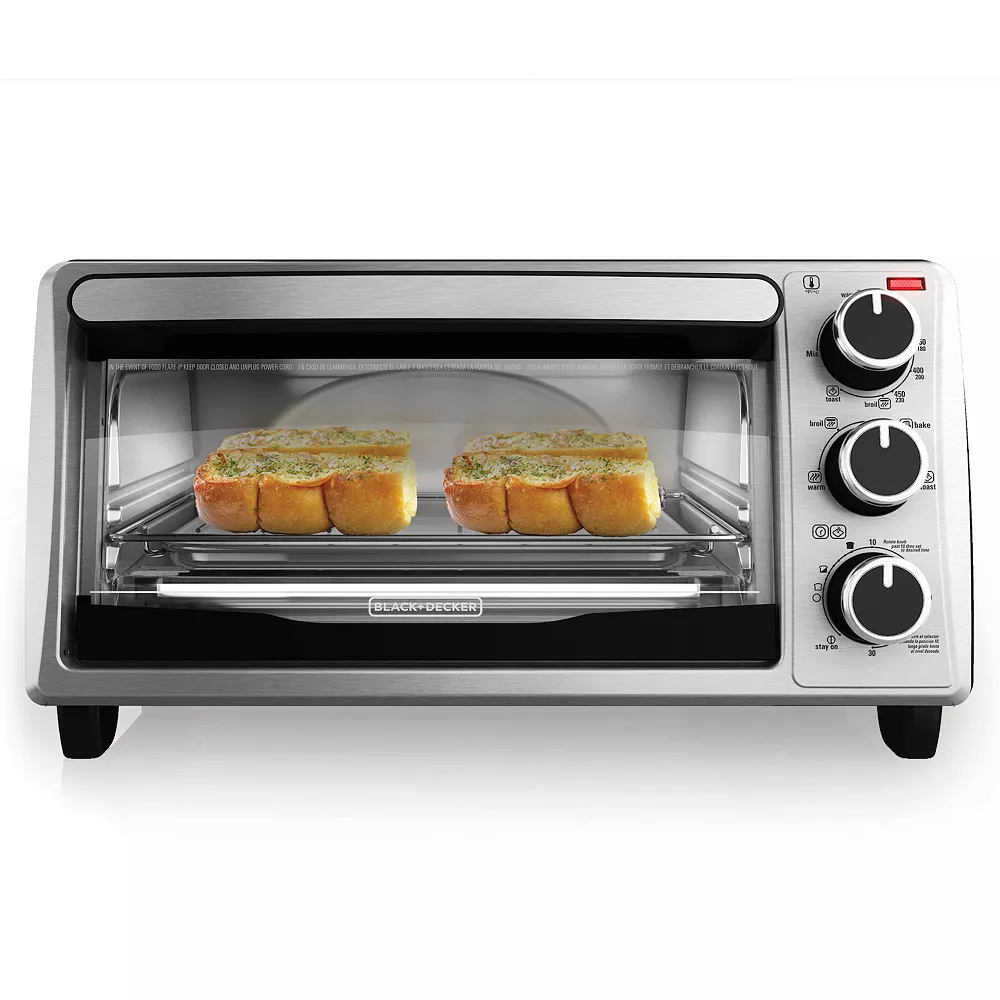 Black & Decker BLACK+DECKER 4-Slice Toaster Oven - Image 3