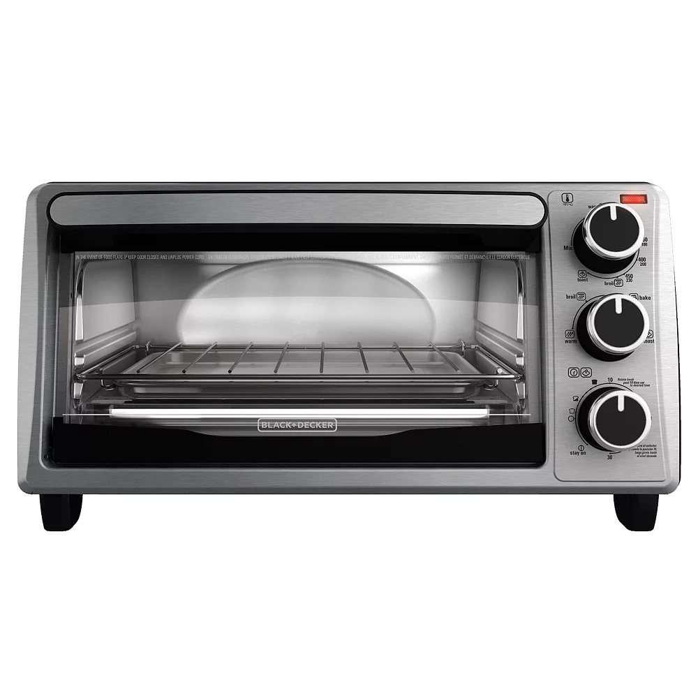 Black & Decker BLACK+DECKER 4-Slice Toaster Oven - Image 4