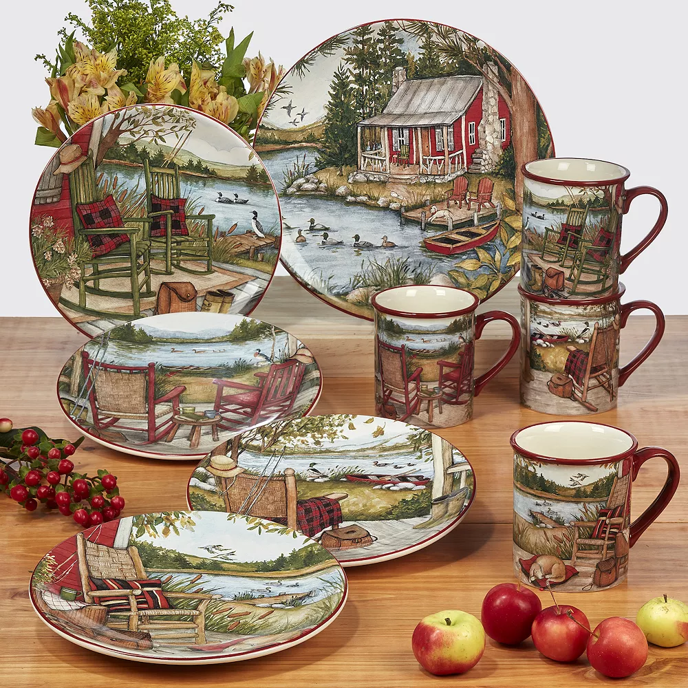Certified International Lake Retreat 16-pc. Dinnerware Set - Image 2