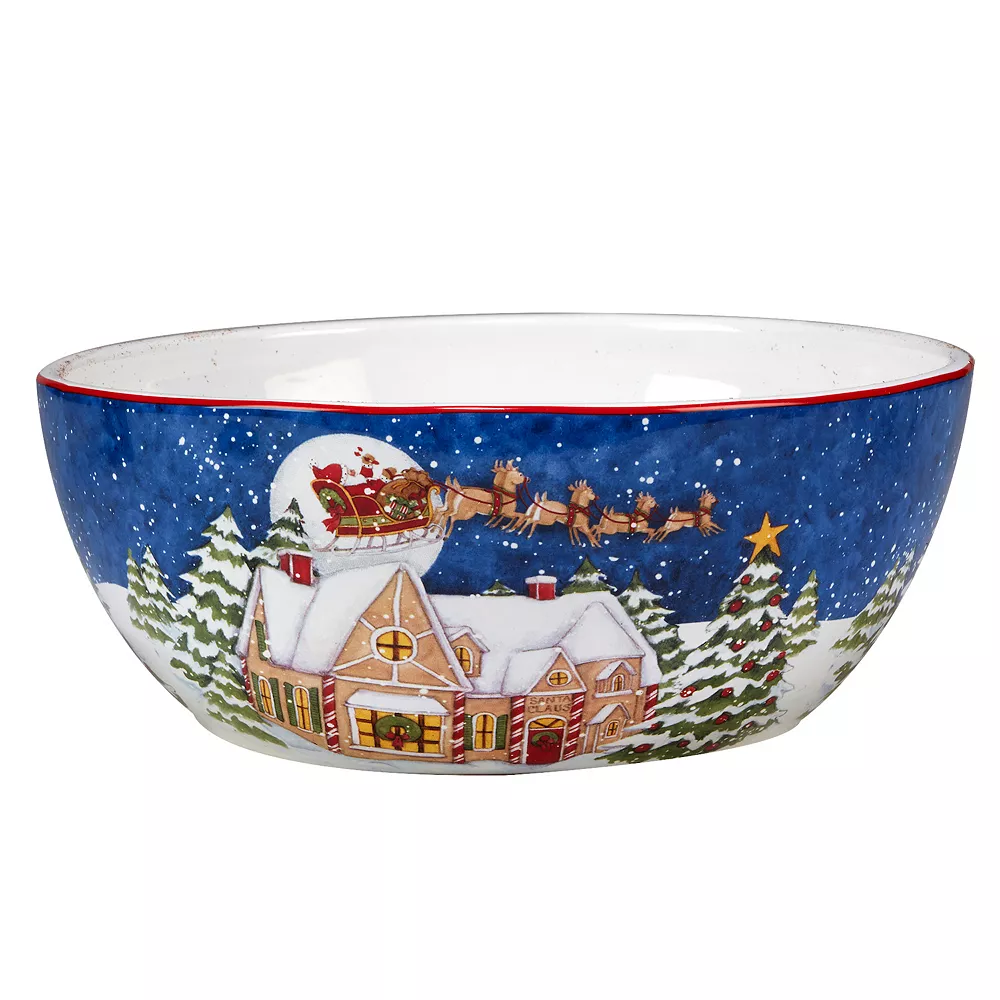 Certified International Santa's Workshop Deep Bowl