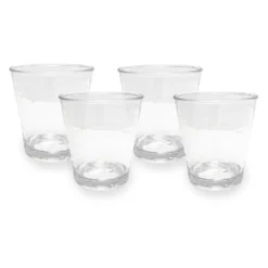 Food Network™ 4-pc. Clear Textured Acrylic Double Old-Fashioned Glass Set