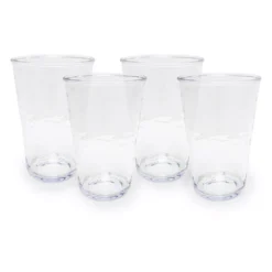 Food Network™ 4-pc. Clear Textured Acrylic Highball Glass Set