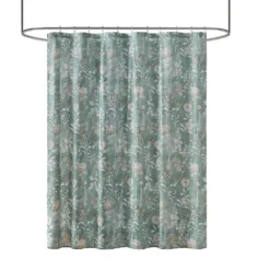 Madison Park Mirabella Seersucker Printed Shower Curtain