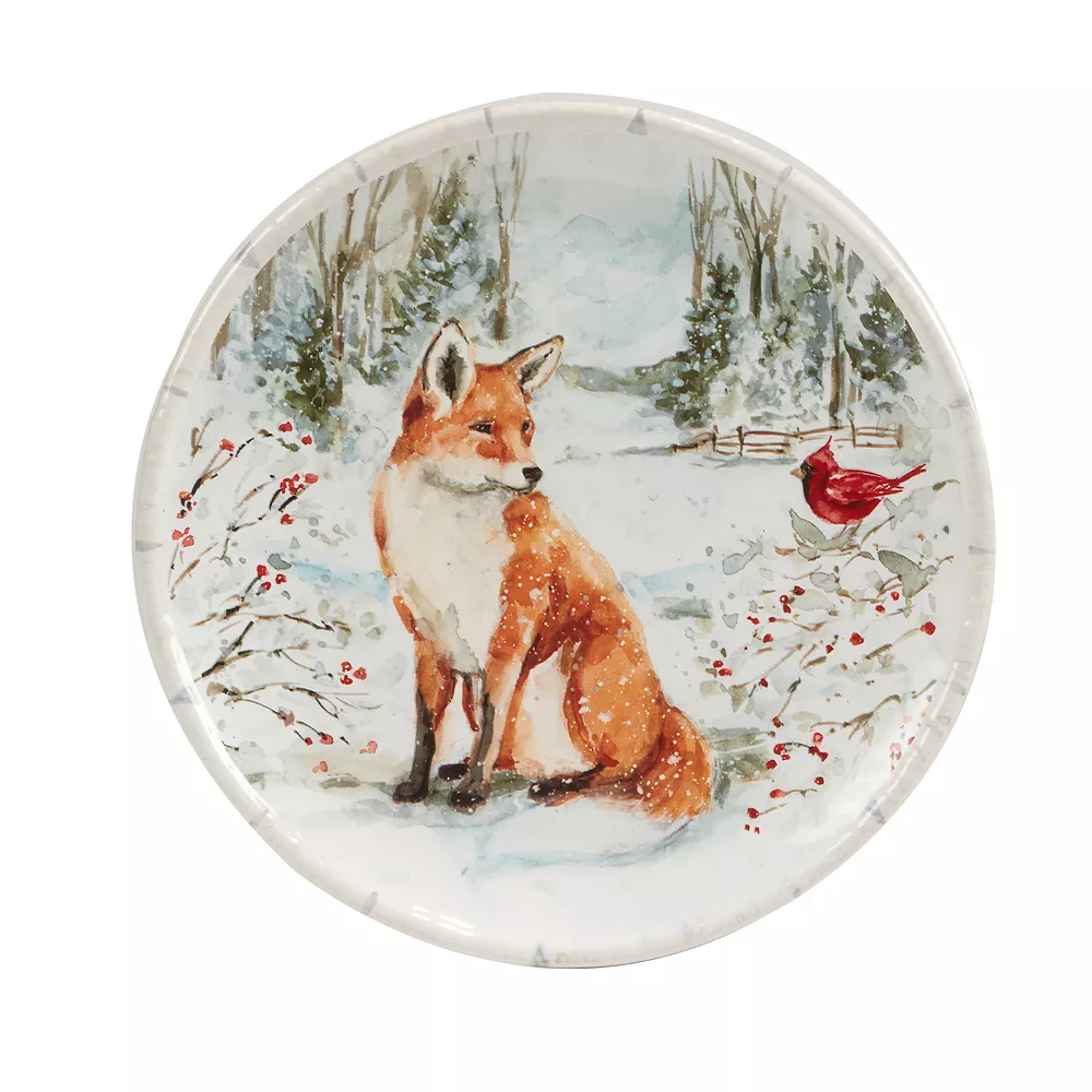 Certified International Winters Walk 4-pc. Dessert Plate Set - Image 2