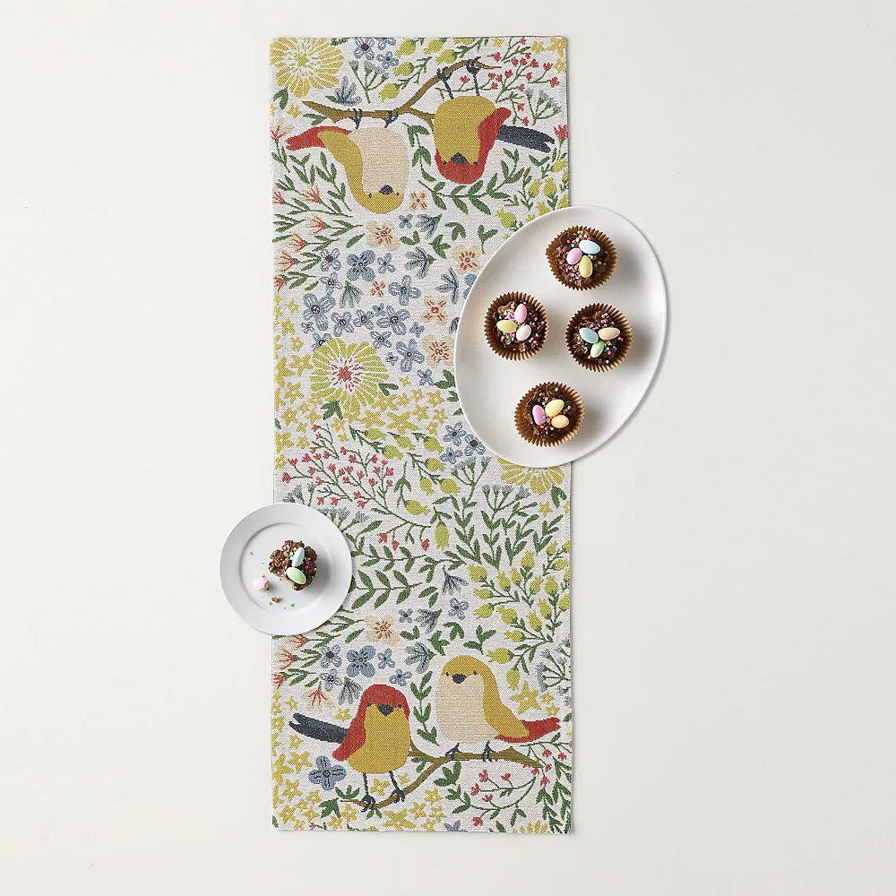 Celebrate Together™ Spring Bird Tapestry Table Runner - 36" - Image 2