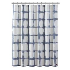Koolaburra By UGG Shibori Plaid Shower Curtain