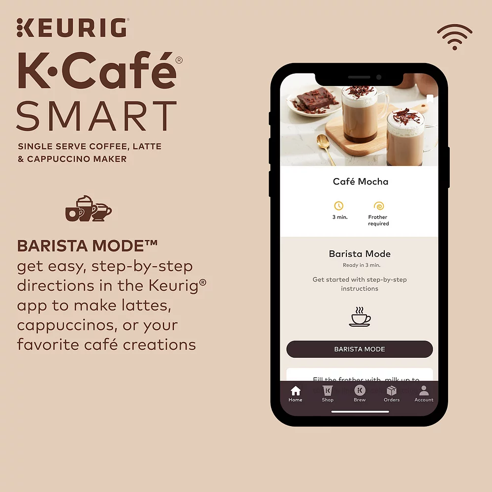 Keurig® K-Cafe® SMART Single-Serve Coffee Maker With WiFi Compatibility, Latte & Cappuccino Machine With Built-In Frother - Image 6