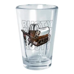 Battlebots Rusty Hero Stack Text 2-oz. Tritan Shot Glass