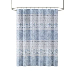 Madison Park Noa Seersucker Printed Shower Curtain