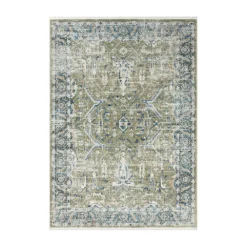 Abani Savoy SAV150A Vintage Green Blue Area Rug
